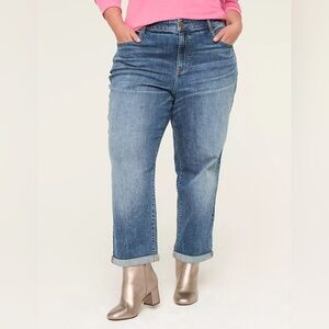Lane Bryant Medium Wash Boyfriend Fit Jeans - Size 16